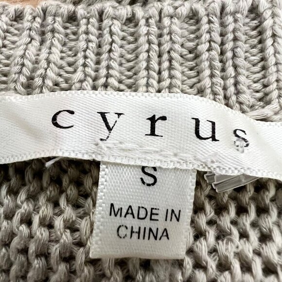 Cyrus Women’s 3/4 Sleeve Open Front Knit Cardigan Beige Small - Picture 8 of 9